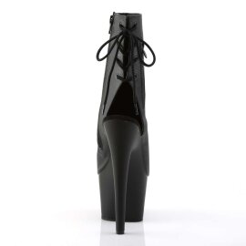 Pleaser ADORE-1018 Stivaletti - Similpelle Nero/Nero Opaco EU-38 / US-8