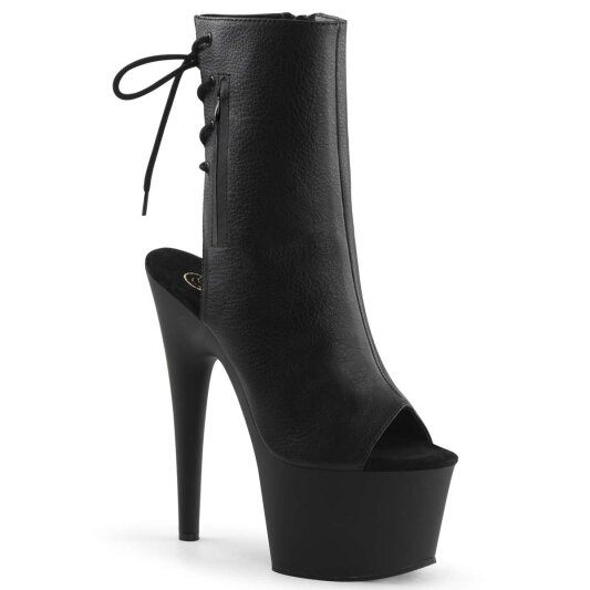 Pleaser ADORE-1018 Stivaletti - Similpelle Nero/Nero Opaco EU-39 / US-9