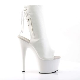 Pleaser ADORE-1018 Stivaletti - Similpelle Bianco/Bianco EU-41 / US-11