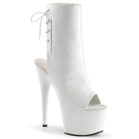 Pleaser ADORE-1018 Stivaletti - Similpelle Bianco/Bianco EU-36 / US-6