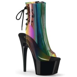 Pleaser ADORE-1018C-RB Stivaletti - PVC Arcbaleno/Nero...
