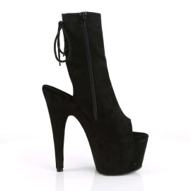 Pleaser ADORE-1018FS Stivaletti - Finto Camoscio Nero EU-40 / US-10