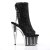Pleaser ADORE-1018G Stivaletti - Nero Glitter EU-38 / US-8