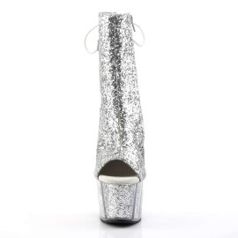 Pleaser ADORE-1018G Stivaletti - Argento Glitter EU-40 /...