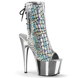 Pleaser ADORE-1018HG Stivaletti - Ecopelle Argento Holo...