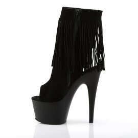 Pleaser ADORE-1019 Stivaletti - Scamosciato Nero/Nero Opaco EU-40 / US-10