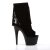 Pleaser ADORE-1019 Stivaletti - Scamosciato Nero/Nero Opaco EU-40 / US-10