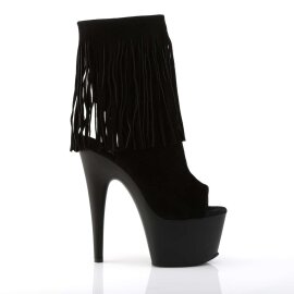 Pleaser ADORE-1019 Stivaletti - Scamosciato Nero/Nero Opaco EU-41 / US-11