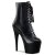 Pleaser ADORE-1020 Stivaletti - Pelle Nero/Nero EU-38 / US-8