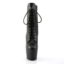 Pleaser ADORE-1020 Stivaletti - Pelle Nero/Nero EU-39 / US-9
