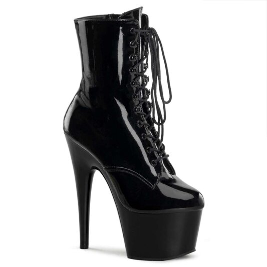 Pleaser ADORE-1020 Stivaletti - Vernice Nero/Nero EU-35 / US-5
