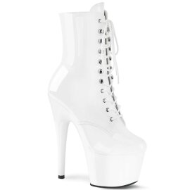 Pleaser ADORE-1020 Stivaletti - Vernice Bianco/Bianco...