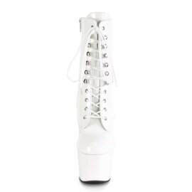 Pleaser ADORE-1020 Stivaletti - Vernice Bianco/Bianco...
