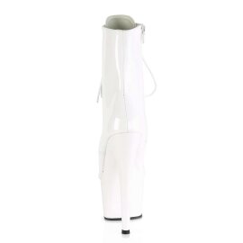 Pleaser ADORE-1020 Stivaletti - Vernice Bianco/Bianco EU-35 / US-5