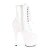 Pleaser ADORE-1020 Stivaletti - Vernice Bianco/Bianco EU-35 / US-5