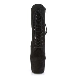 Pleaser ADORE-1020FS Stivaletti - Finto Camoscio Nero...