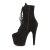 Pleaser ADORE-1020FS Stivaletti - Finto Camoscio Nero EU-37 / US-7