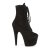 Pleaser ADORE-1020FS Stivaletti - Finto Camoscio Nero EU-37 / US-7