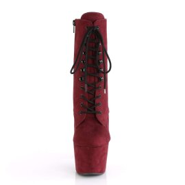 Pleaser ADORE-1020FS Stivaletti - Finto Camoscio Borgogna...