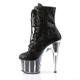 Pleaser ADORE-1020G Stivaletti - Nero Glitter EU-37 / US-7