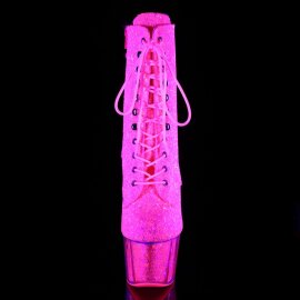 Pleaser ADORE-1020G Stivaletti - Neon-Rosa Glitter EU-35...