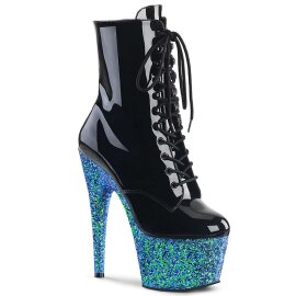 Pleaser ADORE-1020LG Stivaletti - Vernice Nero/Blu...