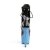 Pleaser ADORE-1020LG Stivaletti - Vernice Nero/Blu Glitter EU-35 / US-5