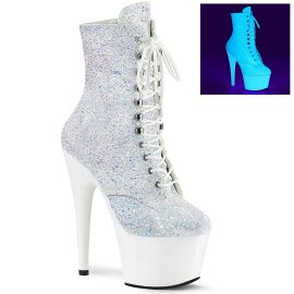 Pleaser ADORE-1020LG Stivaletti - Bianco Neon Multi...