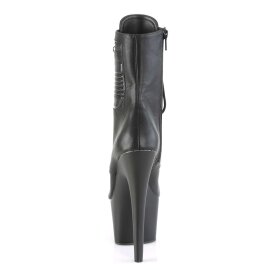 Pleaser ADORE-1020PK Stivaletti - Similpelle Nero/Nero Opaco EU-35 / US-5