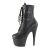 Pleaser ADORE-1020PK Stivaletti - Similpelle Nero/Nero Opaco EU-35 / US-5