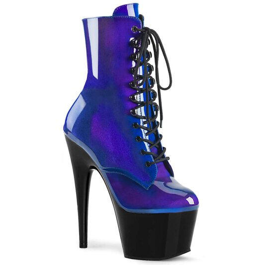Pleaser ADORE-1020SHG Stivaletti - Blu-Viola/Nero EU-42 / US-12