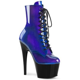 Pleaser ADORE-1020SHG Stivaletti - Blu-Viola/Nero EU-35 /...