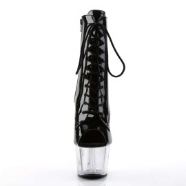 Pleaser ADORE-1021 Stivaletti - Vernice Nero/Trasparente...
