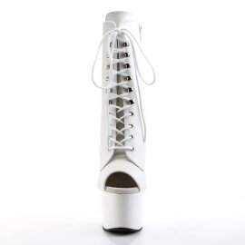 Pleaser ADORE-1021 Stivaletti - Similpelle Bianco/Bianco...