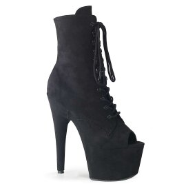 Pleaser ADORE-1021FS Stivaletti Finto Camoscio Nero EU-35...