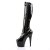 Pleaser ADORE-2000 Stivali - Vernice Elasticizzato Nero/Nero EU-41 / US-11