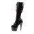 Pleaser ADORE-2023 Stivali - Vernice Elasticizzato Nero/Nero EU-40 / US-10
