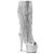 Pleaser ADORE-2024RSF Stivali - Ecopelle Argento Metal.Strass./Argento Opaco EU-35 / US-5