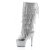 Pleaser ADORE-2024RSF Stivali - Ecopelle Argento Metal.Strass./Argento Opaco EU-35 / US-5