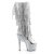 Pleaser ADORE-2024RSF Stivali - Ecopelle Argento Metal.Strass./Argento Opaco EU-37 / US-7
