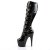 Pleaser ADORE-2043 Stivali - Vernice Nero/Nero EU-36 / US-6