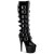Pleaser ADORE-2043 Stivali - Vernice Nero/Nero EU-37 / US-7