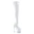 Pleaser ADORE-3000 Stivali Sopra Il Ginocchio Vernice Elasticizzato Bianco/Bianco EU-35 / US-5