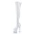 Pleaser ADORE-3000 Stivali Sopra Il Ginocchio Vernice Elasticizzato Bianco/Bianco EU-37 / US-7
