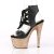 Pleaser Sandali ADORE-700-14LG Similpelle Nero/Dorato Rosa Multi Glitter EU-35 / US-5