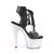 Pleaser Sandali ADORE-700-14LG Similpelle Nero/Argento Multi Glitter EU-35 / US-5
