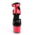Pleaser Sandali ADORE-700-16 Vernice Nero-Rosso/Rosso-Nero EU-35 / US-5
