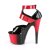 Pleaser Sandali ADORE-700-16 Vernice Nero-Rosso/Rosso-Nero EU-35 / US-5