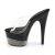 Pleaser Mules ADORE-701-3 Trasparente/Nero-Strass Peltro EU-35 / US-5