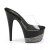 Pleaser Mules ADORE-701-3 Trasparente/Nero-Strass Peltro EU-35 / US-5